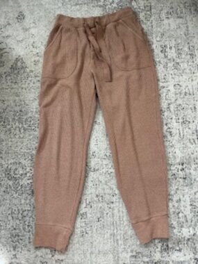 🧡3/15 Abercrombie & Fitch Waffle Knit Lounge Joggers Women's S